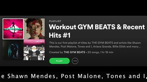 SPOTIFY WORKOUT PLAYLIST 1 See The Link In The Description