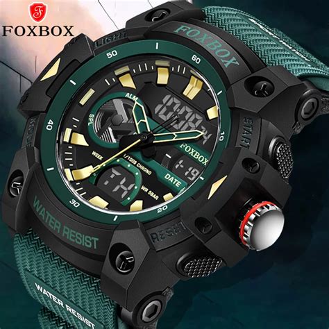 Lige Digital Military Men Watch M Waterproof Wristwatch Led Quartz