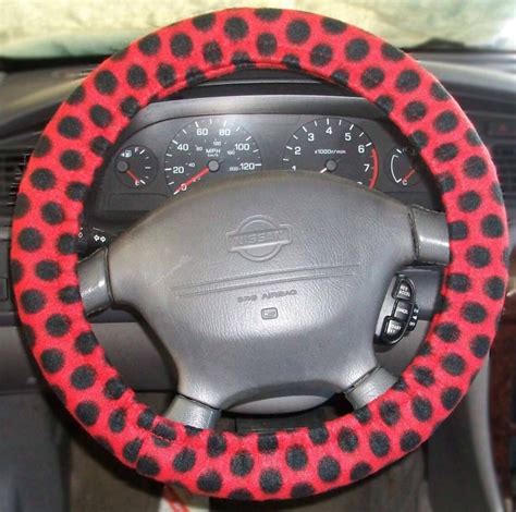 Red and black steering wheel cover 5 designs | Etsy