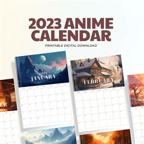 Anime Calender 2024 Anime Calender Printable Custom Manga 55 Off