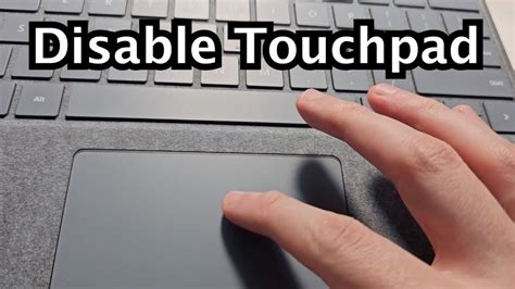 Windows Laptop How To Turn Off Touchpad Youtube