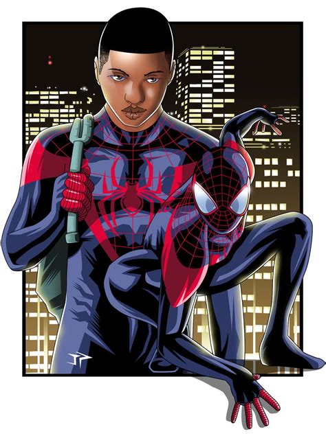 Ultimate Spiderman Miles Morales Art By Jonathan Piccini Ultimate