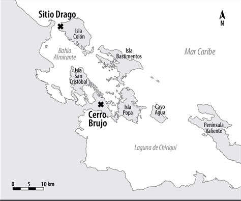 Archipi Lago De Bocas Del Toro Con Los Sitios Arqueol Gicos