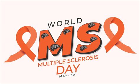 World Multiple Sclerosis Day Background Banner Card Poster