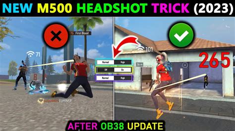 NEW M500 ONETAP Headshot Trick 2023 M500 ONETAP Headshot