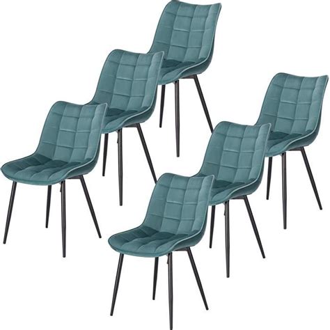 Chaises De Salle Manger En Velours Woltu Lot De Vert Turc