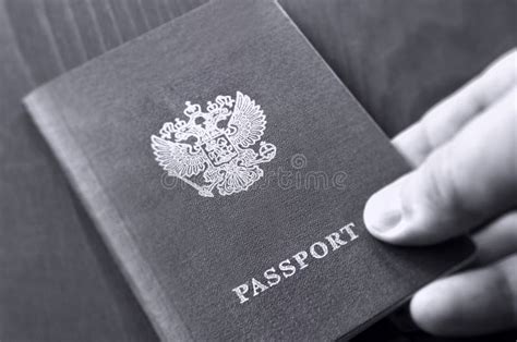 International Passport Black And White Photo Stock Image Image Of Arms Departure 115781773