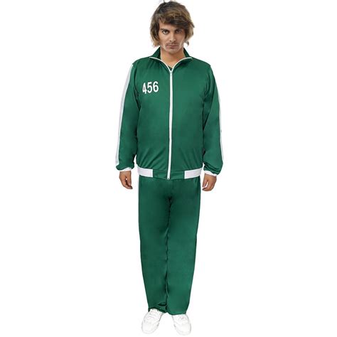 JOGGING SURVÊTEMENT SQUID GAME VERT N456 HOMME