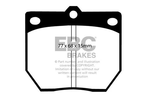 EBC Greenstuff Front Brake Pads For Nissan Bluebird 1 8 810 76 80