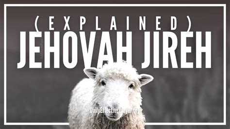 What Does Jehovah Jireh Mean? The Lord Will Provide (Explained)