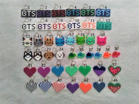 Perler Bead Keychain Bundles - Etsy