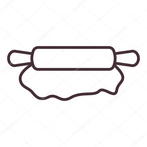 Rolling Pin Silhouette SVG