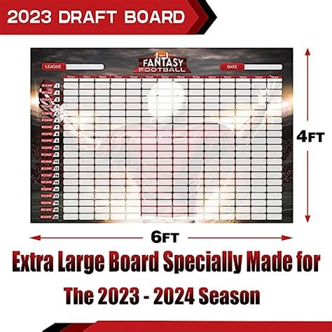 Sumapner Fantasy Football Draft Board Kit Player Labels