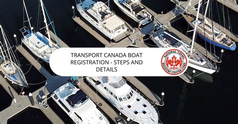 Transport Canada Boat Registration Steps And Details