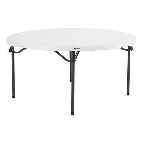 Lifetime 60 inch Round Folding Table, Indoor/Outdoor Commercial Grade ...