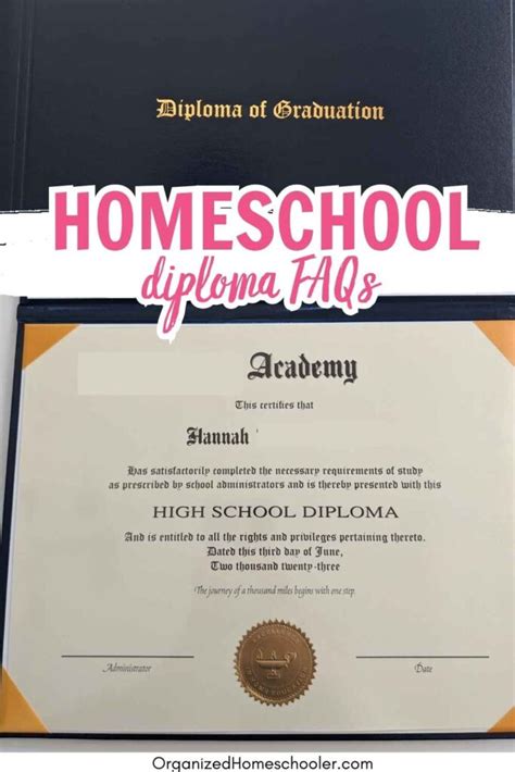 8 Things You Need to Know About Homeschool Diplomas ~ The Organized ...