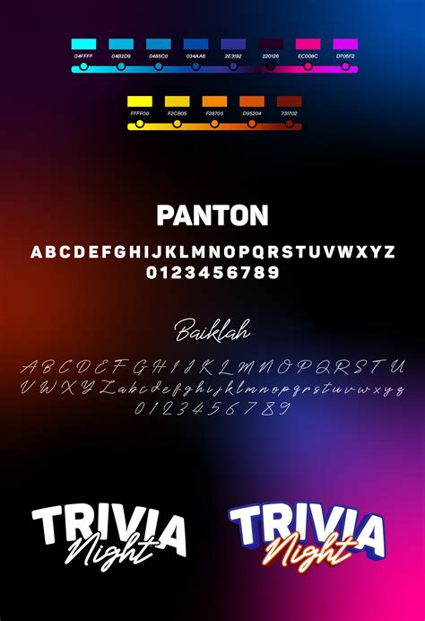 TRIVIA NIGHT | Game Logo Design :: Behance