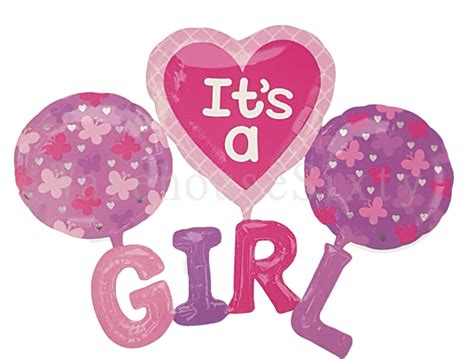 1024 X 984 6 Balloons Its A Girl Clipart Large Size Png Image Pikpng