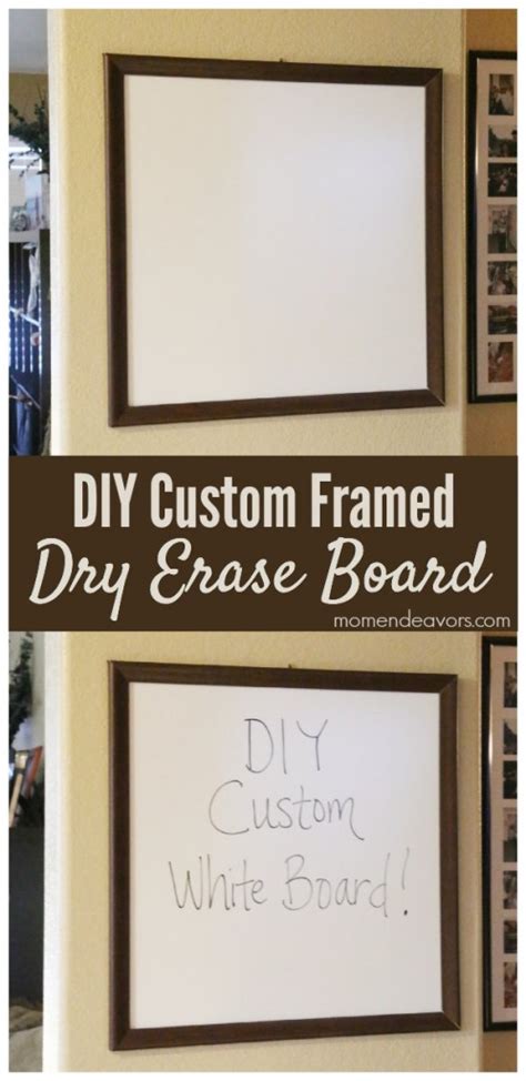 DIY Custom Framed Dry Erase Board - Mom Endeavors