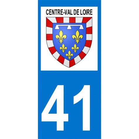 Blason Centre Val de Loire Département 41 Loir et Cher