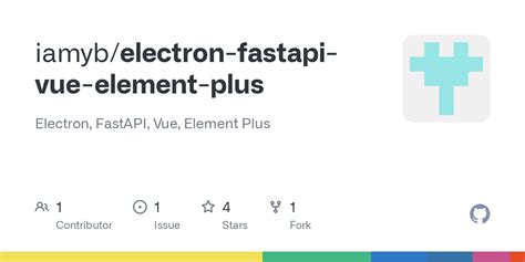 Github Iamyb Electron Fastapi Vue Element Plus Electron Fastapi