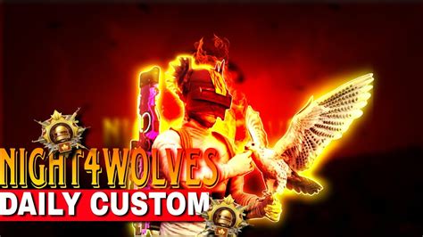 Night Wolves Paid Custom Stream Match Erangel Youtube