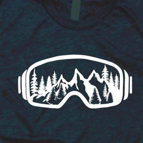 Ski Goggles Svg Skiing Svg Digital Download Mountains Shirt Etsy