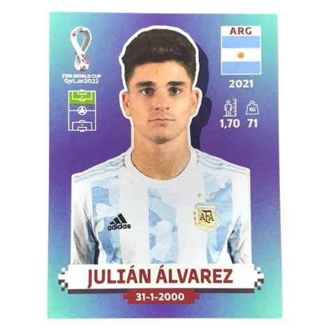 Lamina Mundial Qatar 2022 Julian Alvarez Arg 15 Panini Cuotas sin interés