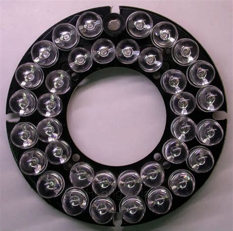 Infrared 36 x 8 IR LED board for CCTV cameras night vision (diameter ...