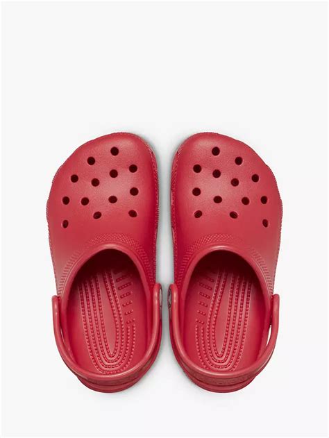 Crocs Kids' Classic Croc Clogs, Red, C8
