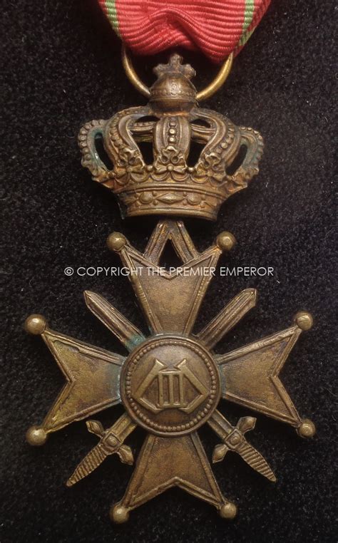 Belgium World War Two Period Croix De Guerre With Palm On Ribboncirca