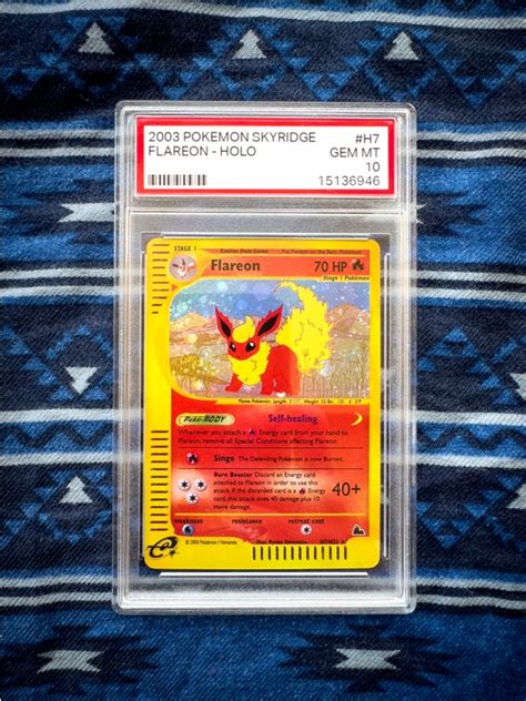 Flareon Skyridge Slabbed Graded Proxy Slab Proxy Custom Trading Cards