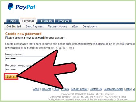 How To Change A Paypal Password Steps With Pictures