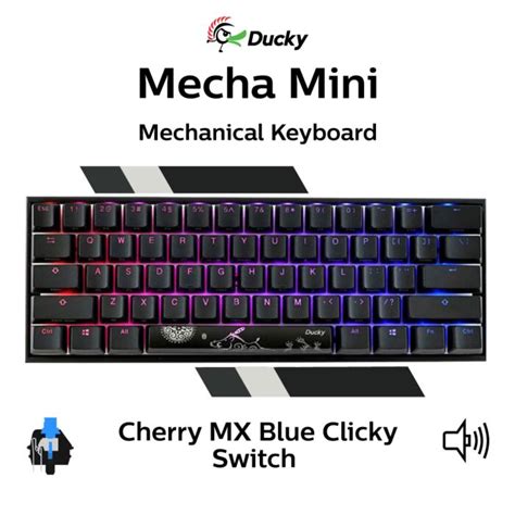 Ducky Mecha Mini Cherry MX Blue DKME2061ST-CUSPDAAT1 Mini Size