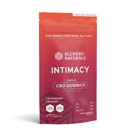 Cbd Gummies For Intimacy Cranberry Orange Alchemy Naturals