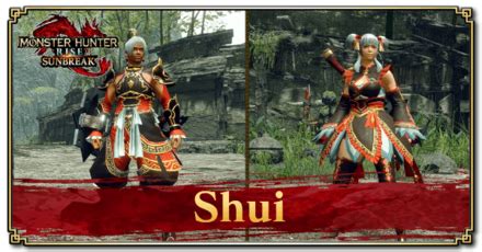 Shui Layered Armor For Hunter Monster Hunter Rise SunbreakGame8