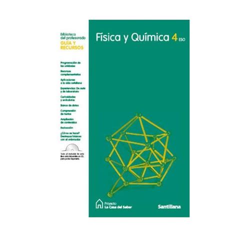 Guia Fisica Y Química 4 Eso La Casa Del Saber Santillana9788429409864 Especialistas En Compra