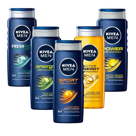 NIVEA MEN żel pod prysznic męski zestaw 5x500ml 12336069252 Allegro pl