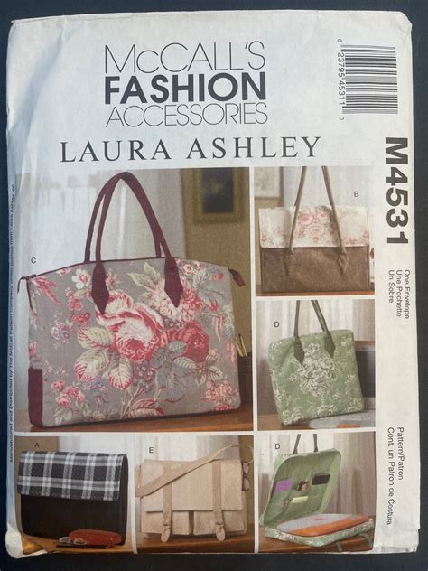 Business Bags Totes Womens Misses Fashion Accessories Sewing Pattern