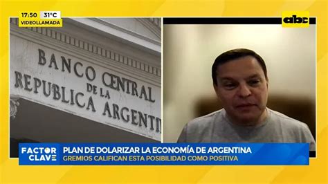 Plan De Dolarizar La Econom A De Argentina Gremios Califican Esta