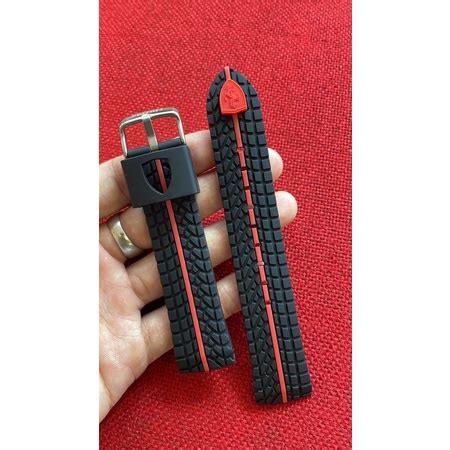 Jual STRAP KARET JAM TANGAN FERRARI UKURAN 22MM Karetjam Karetferrari