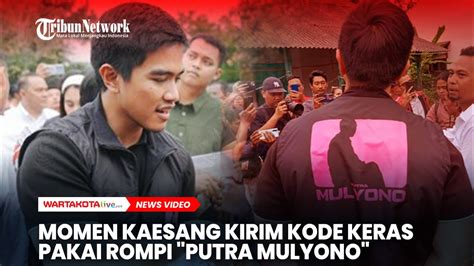 Momen Kaesang Kirim Kode Keras Pakai Rompi Putra Mulyono Youtube