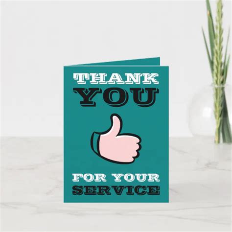 Thumbs Up Employee Thank You Card Zazzle