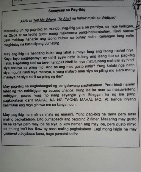 Mula Sa Binasa Mong Akda Itala Ang Mga KatangiAn Ng Mga Kabataang