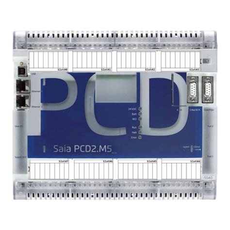 Rs485 Mit Pcd7 F150 Port 1 Port 2 Saia PCD2 M5 Handbuch Seite 88