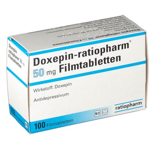 Doxepin Ratiopharm 50 Mg Filmtabletten Shop