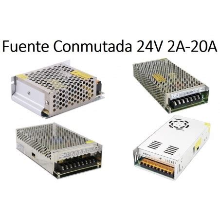 Fuente De Energia Conmutada 24V 2A 20A Valor 24V 2A