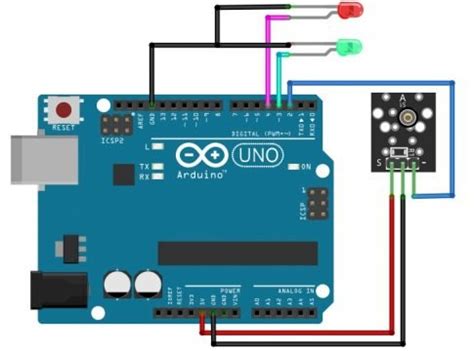 Shock Sensor Arduino Circuit & Code, KY-002 Shock Sensor