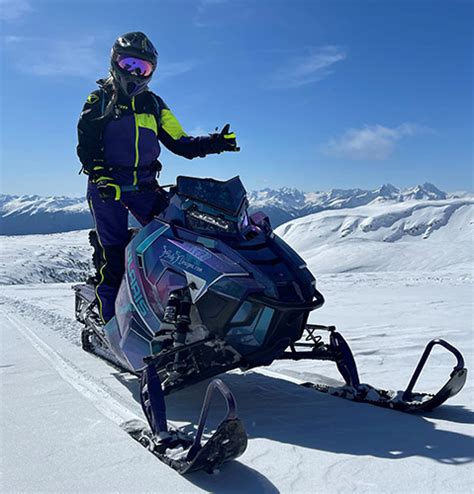 Stacey Van Den Adel Polaris Snowmobiles Ambassador En Ca