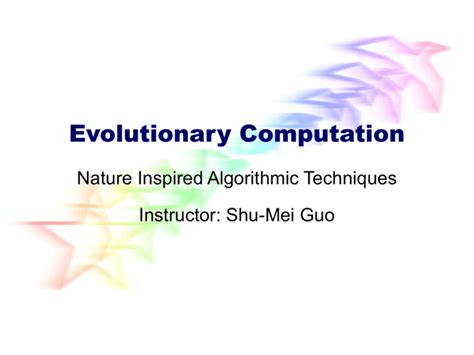 Evolutionary Algorithms